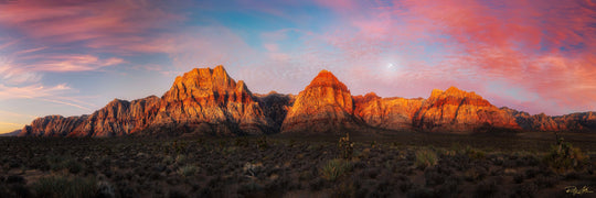 Moonset At Sunrise